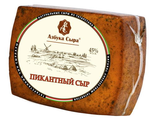 Сыр копчёный с пряностями «Пикантный»